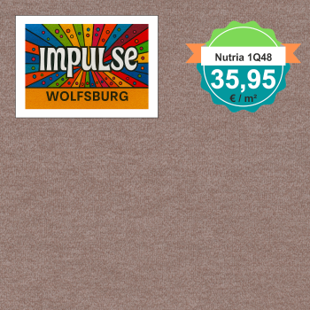 Vorwerk Nutria 1Q48 altrosa Teppichboden – quadratische Draufsicht, Velours, 35,95 €/m²